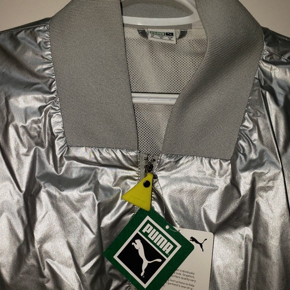 Puma Woman's Silver Sweat Workout Jacket S-XL NWT - Picture 7 of 10